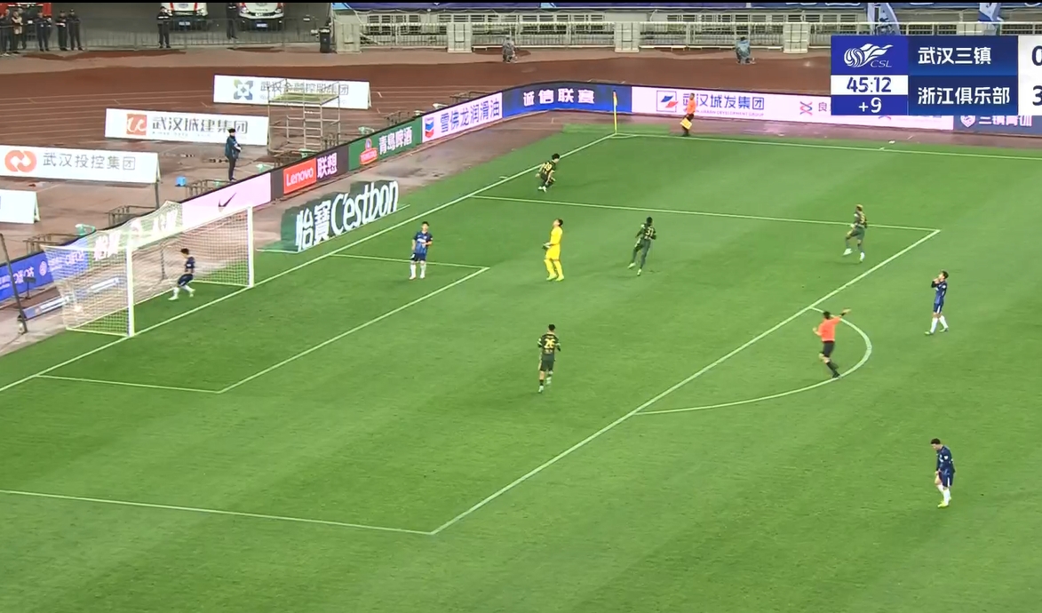  18歲王鈺棟中超處子球！三鎮(zhèn)后防白給，浙江半場4-0領(lǐng)先