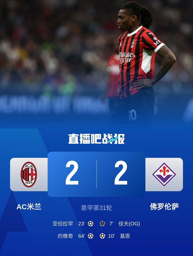  孔塞桑上任后米蘭有13場比賽先丟球落后，最終戰(zhàn)績?yōu)?勝1平6負(fù)